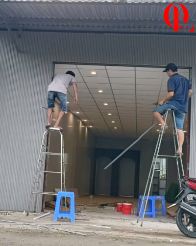 Thi công la phông Phước Mỹ Trung, Mỏ Cày Bắc