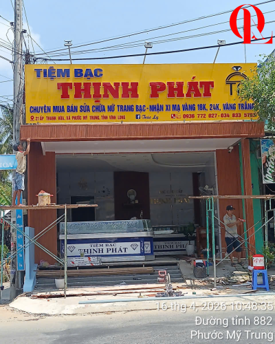 LÀM TRẦN LA PHÔNG CHO TIỆM BẠC THỊNH PHÁT TẠI PHƯỚC MỸ TRUNG